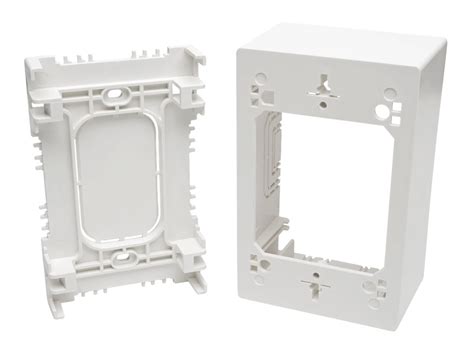 tripp lite single-gang surface-mount junction box wallplate white taa|Tripp Lite Single.